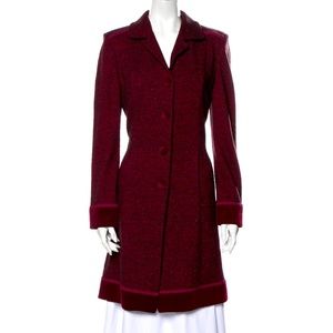 St. John Collection | Burgundy long Coat Sz.8